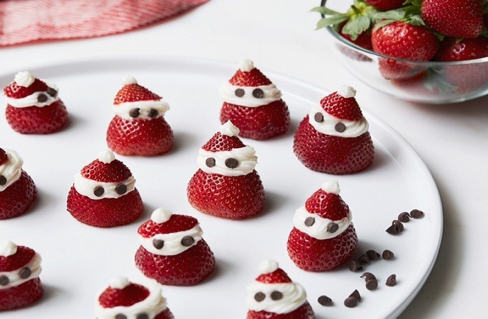 strawberry dessert recipes-christmas strawberries